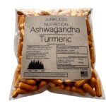 Ashwagandha plus turmeric in a pouch of 500 capsules