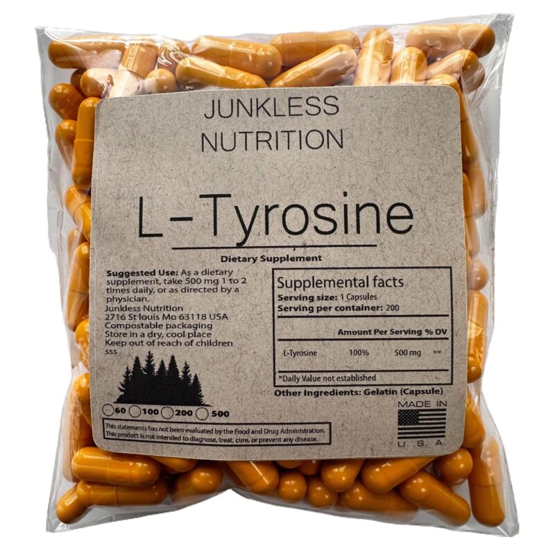 l-tyrosine supplement in a pouch