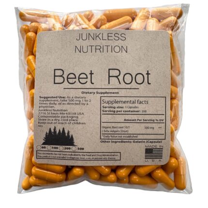 pure beet root supplement in a pouch