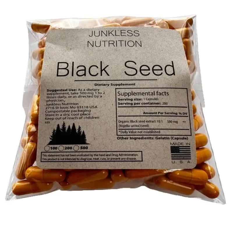 Black Seed Capsules pouch 500 count