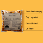 Sheep placenta bullet points on why you should choose use Junkless Nutrition: Plastic free, Pure and nature, only 1 ingredient