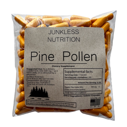 pine pollen extract 500 mg 98% supplement