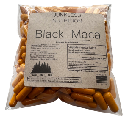 black maca pouch 500mg 50:1 supplement