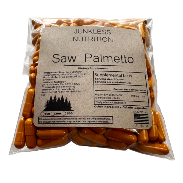saw palmetto 500mg 500 count supplement