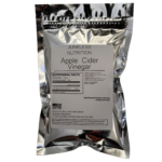 Pure apple cider vinegar powder in a silver pouch