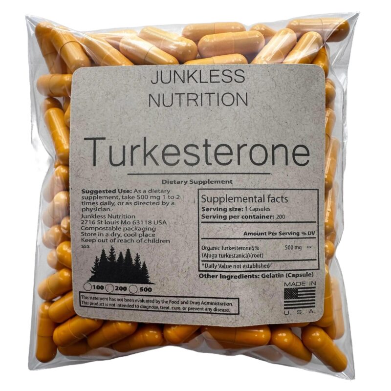 500mg pure Turkesterone 5%