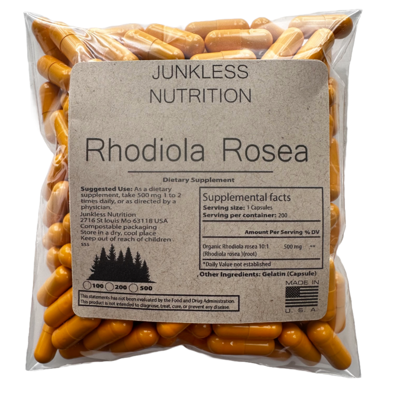 10:1 rhodiola rosea capsules 500mg