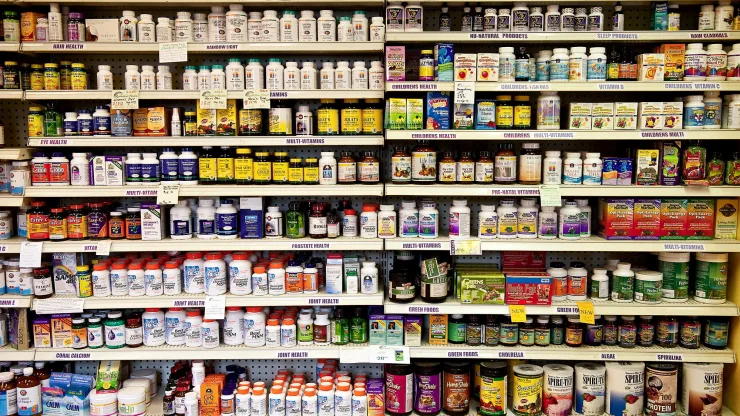 And isle full of herbal supplements