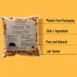 Bullet points on why you should order Junkless Nutrition Tongkat ali and cistanchi: Plastic-free packaging, single ingredient, pure and natural, lab-tested