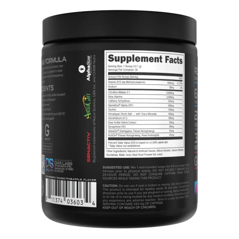 Woke AF - High Stimulant Pre-Workout Label