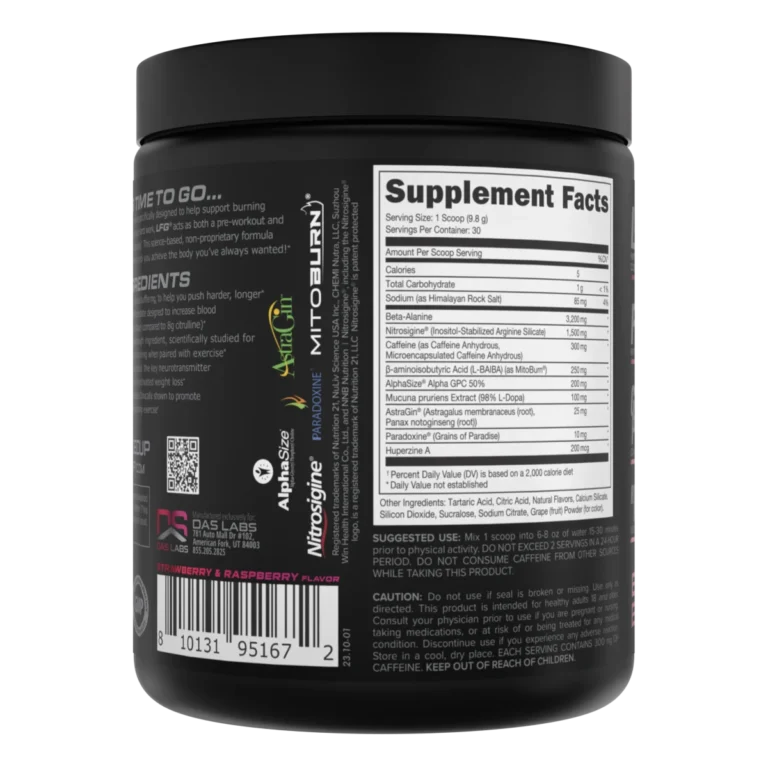 LFG Pre-Workout Label