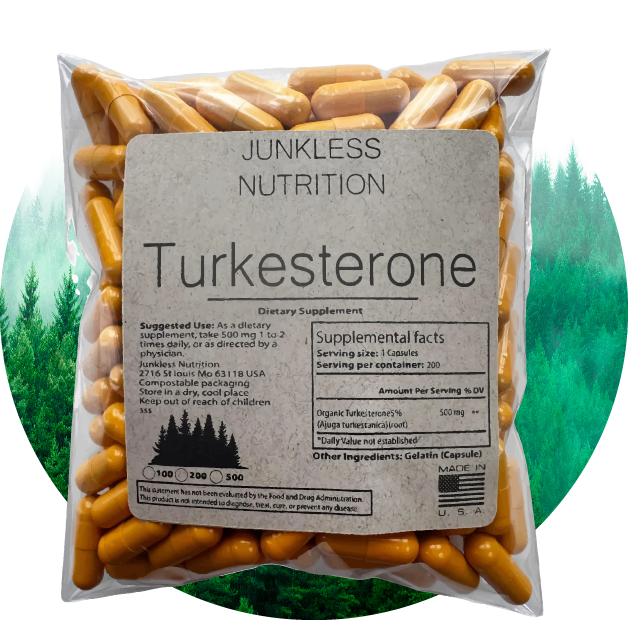 Turkesterone in front of a forest