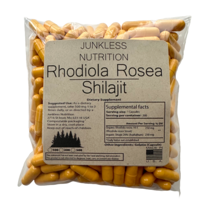 20% Shilajit and 10:1 Roddiola Rosea in one supplement