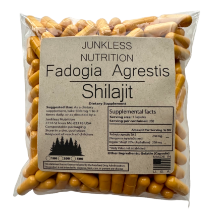 20% Shilajit and 50:1 Fadogia Agrestis in one supplement