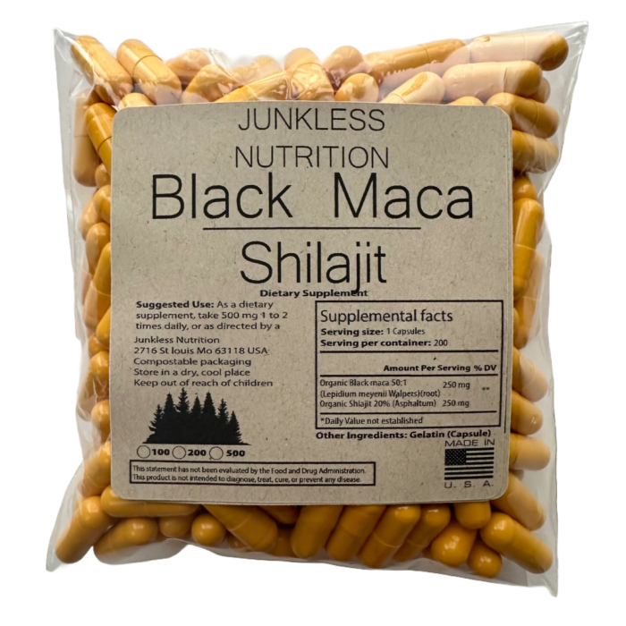 20% Shilajit and 50:1 Black Maca Together