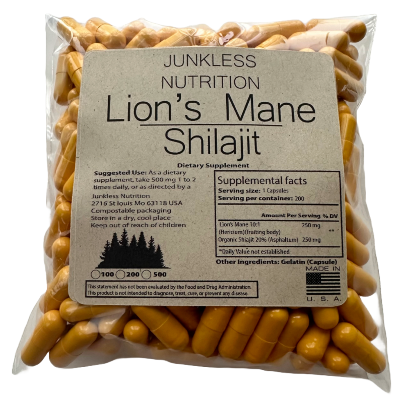 Shilajit and Lion's Mane Mushroom Supplement