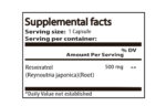 resveratrol 500mg nutritional facts