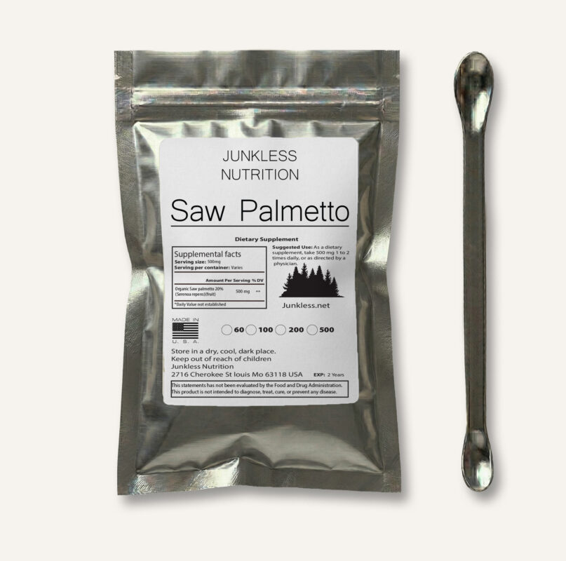 Pure Saw Palmetto Powder with Measuring Spoon