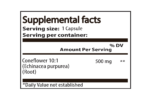 Coneflower supplement facts label